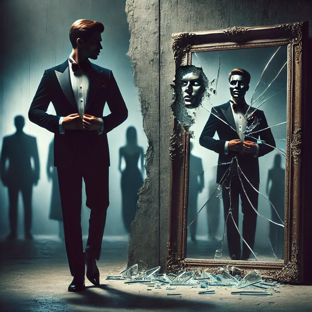 Hombre reflejado